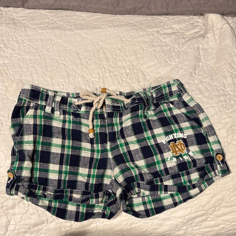 Plaid Women's Shorts with Logo